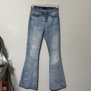 Buckle Black No. 53 High Rise Flare Jeans 28x34 Light Wash Y2K Retro Boho